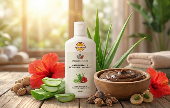 The Ayurvedic Secret to Stronger Hair: Introducing Indusroot Anti-Hairfall Shampoo
