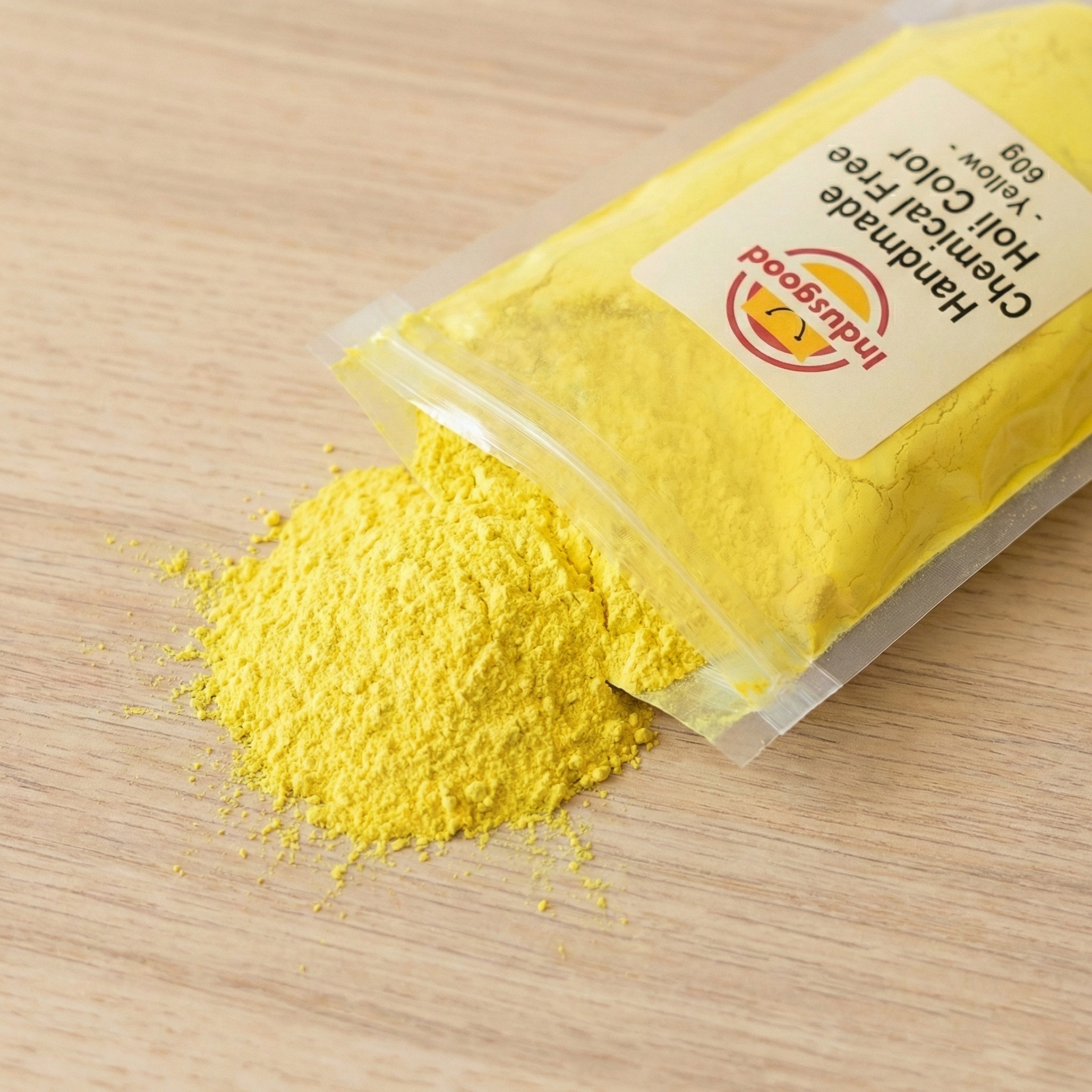 Indusgood Handmade Chemical-Free Holi Color Bundle - 5 Vibrant Natural Shades (300g)